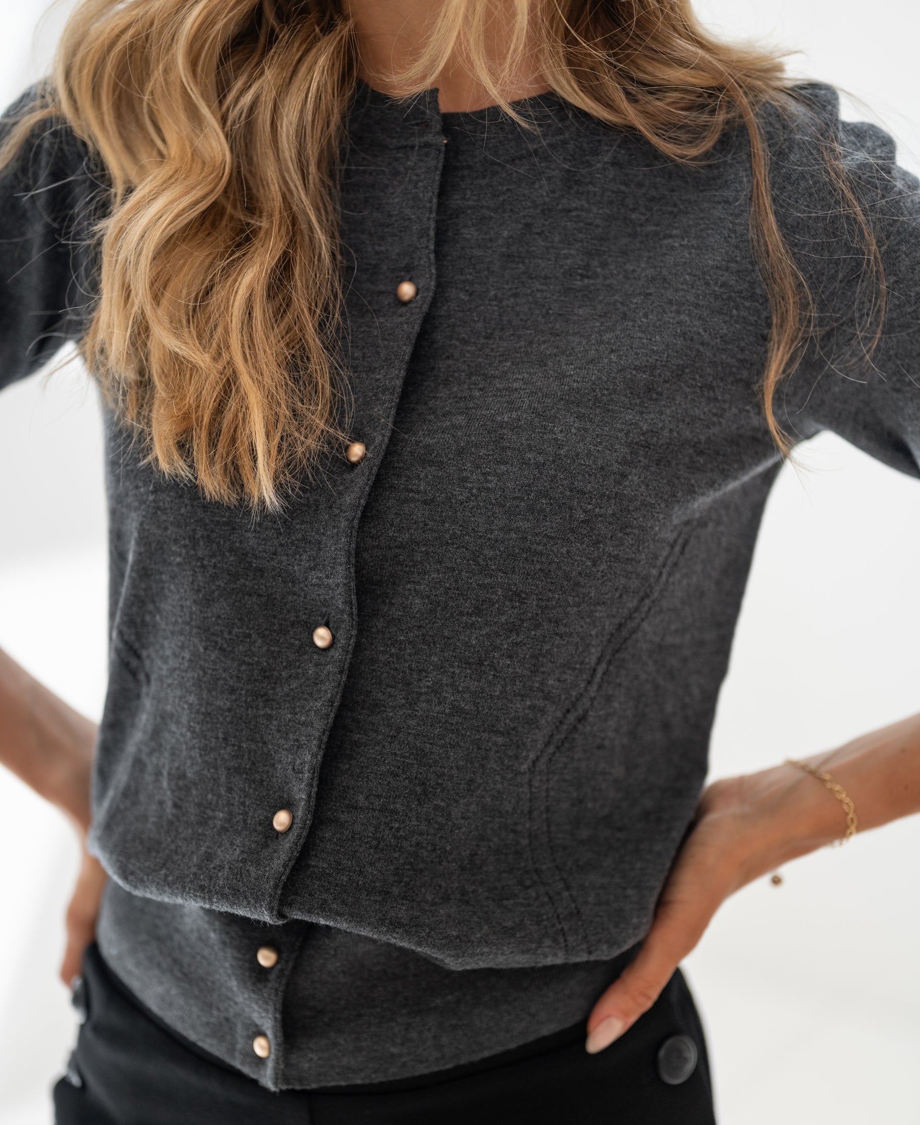 Cardigan ADELINE Dark Gray