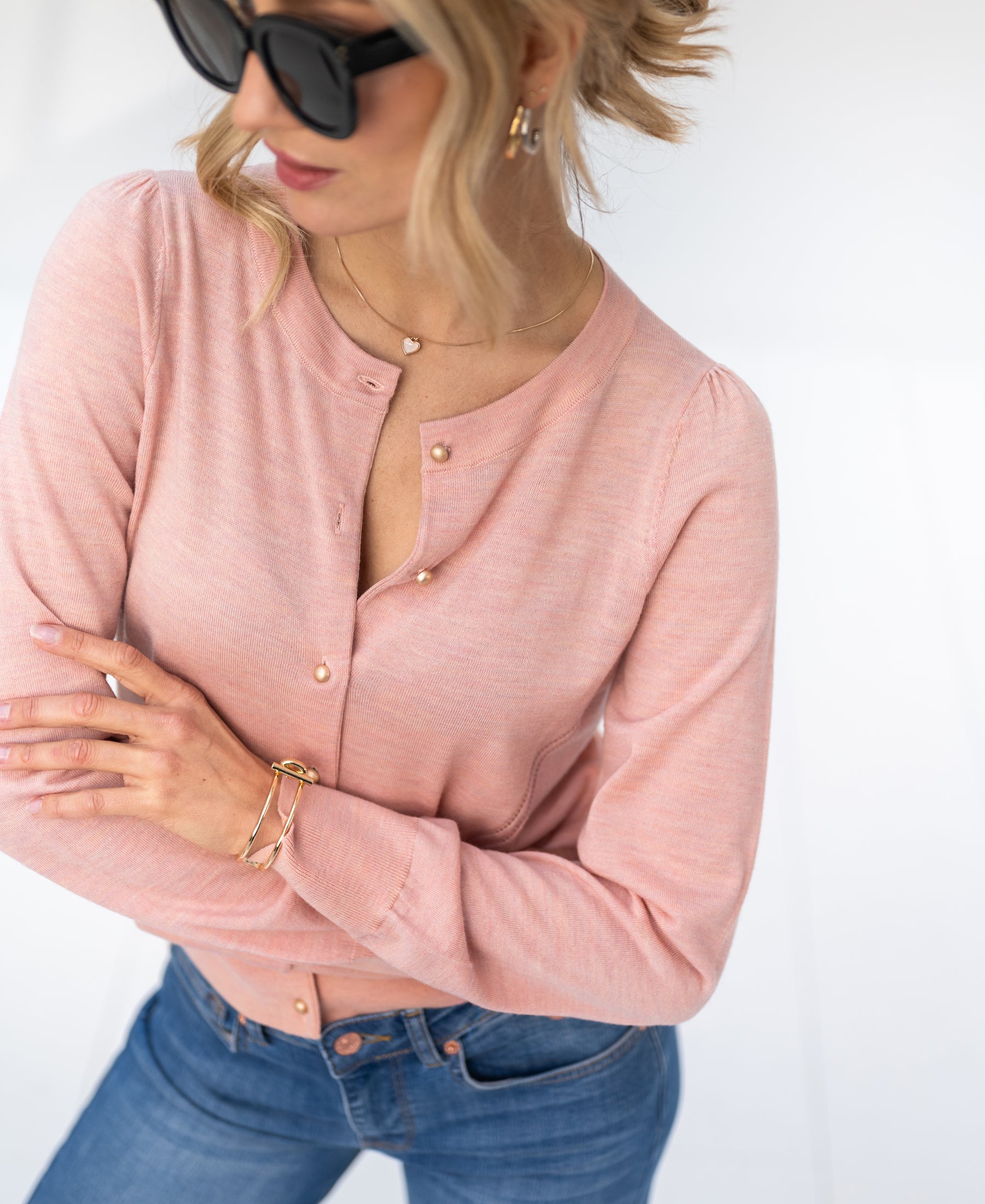 Weste LA BLAKE Lachsrosa