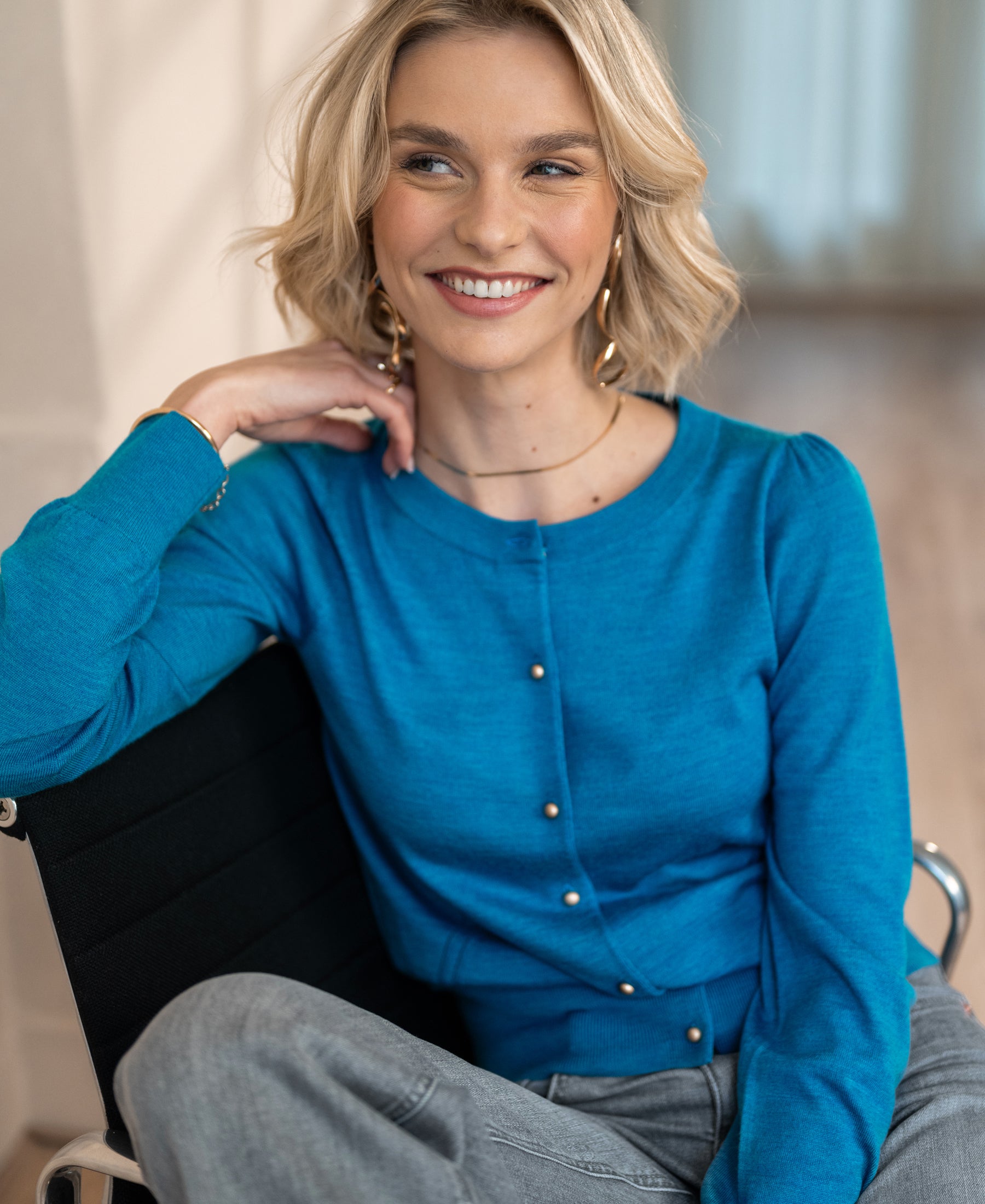 Cardigan LA BLAKE Deep Sea