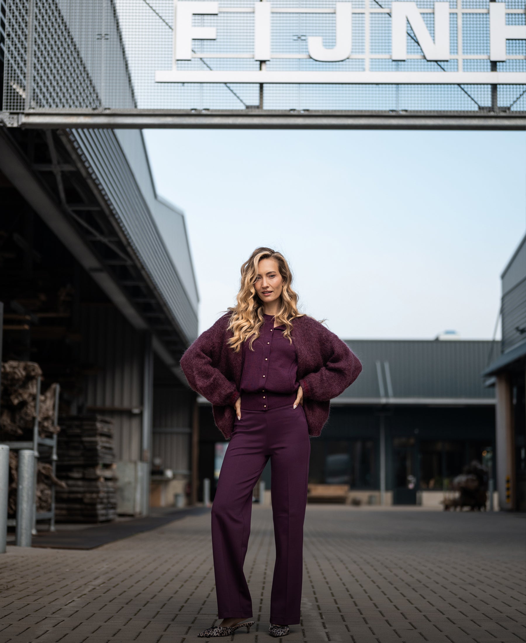 Vestje LA BLAKE Wijnrood