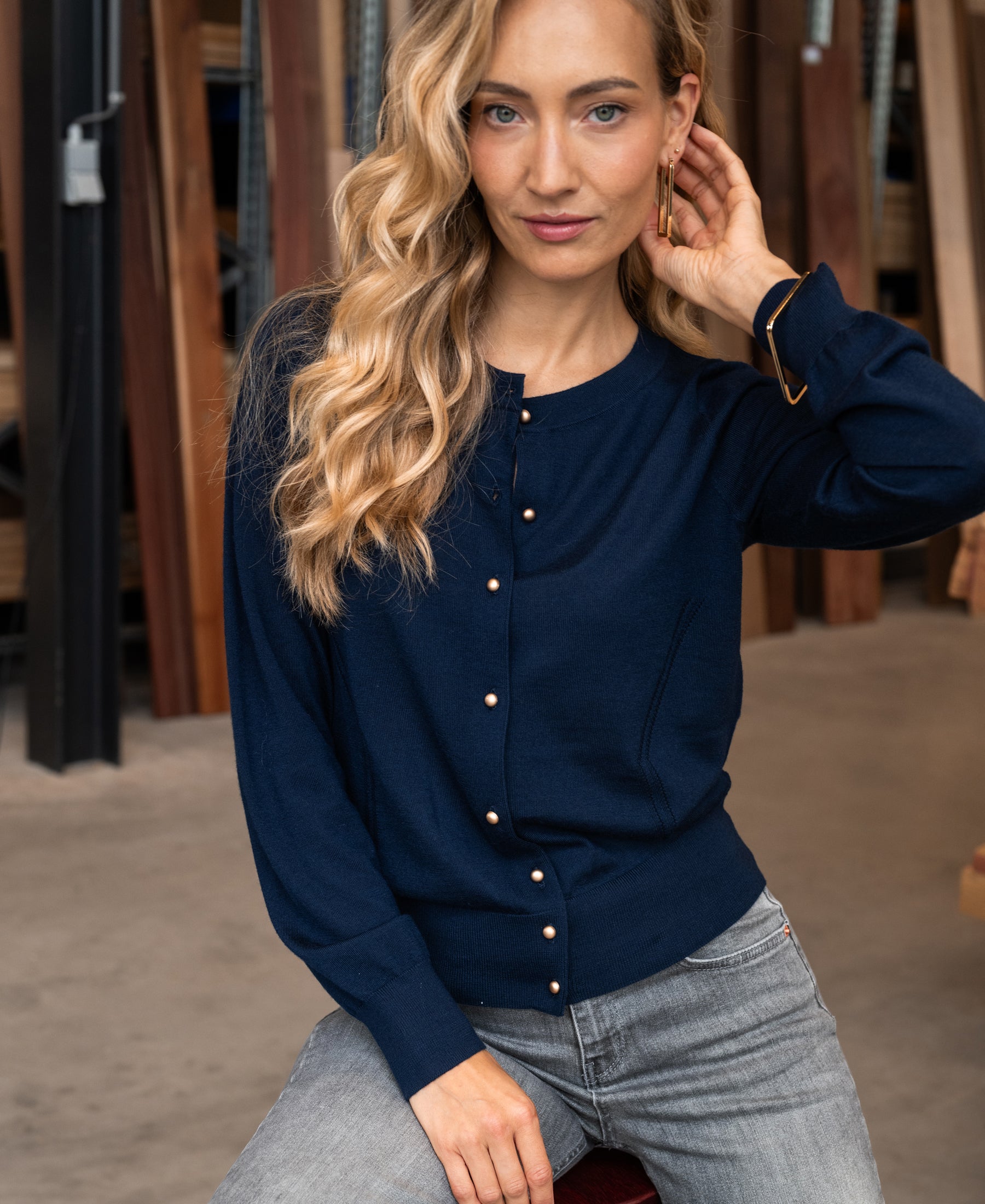 Vestje LA BLAKE Navy