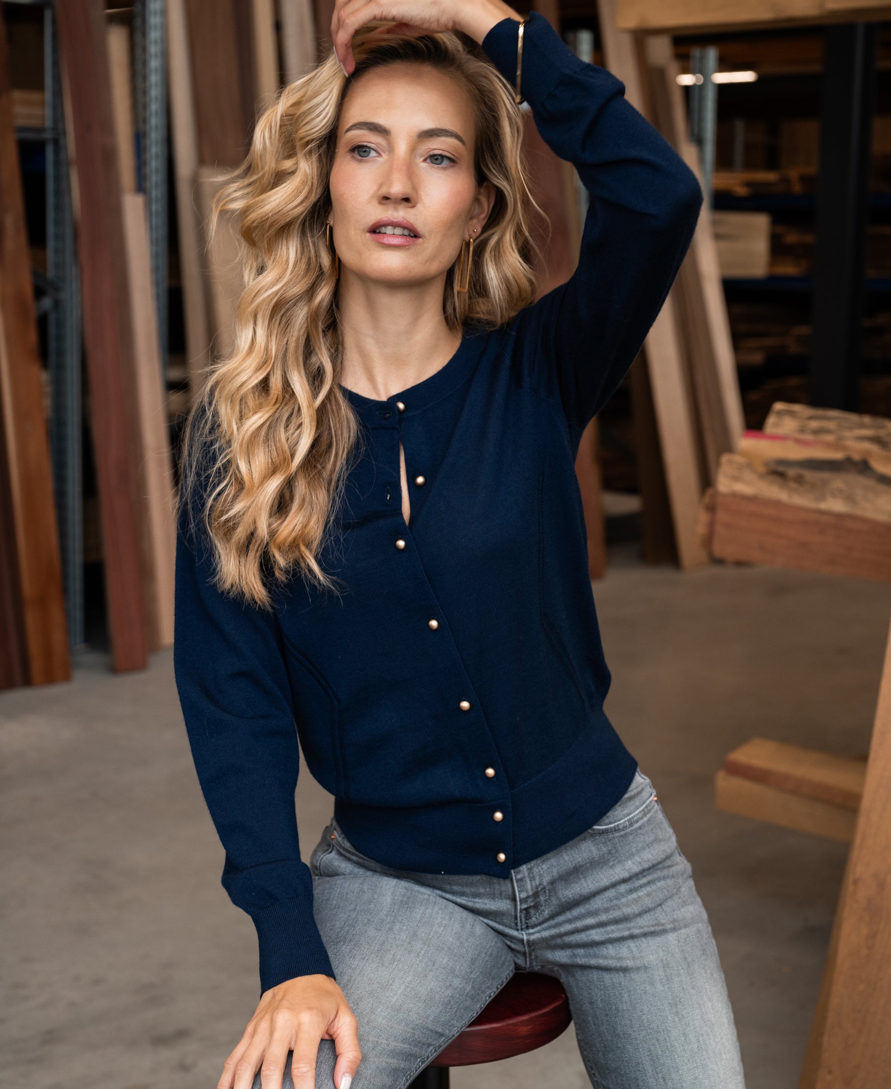 Vestje LA BLAKE Navy