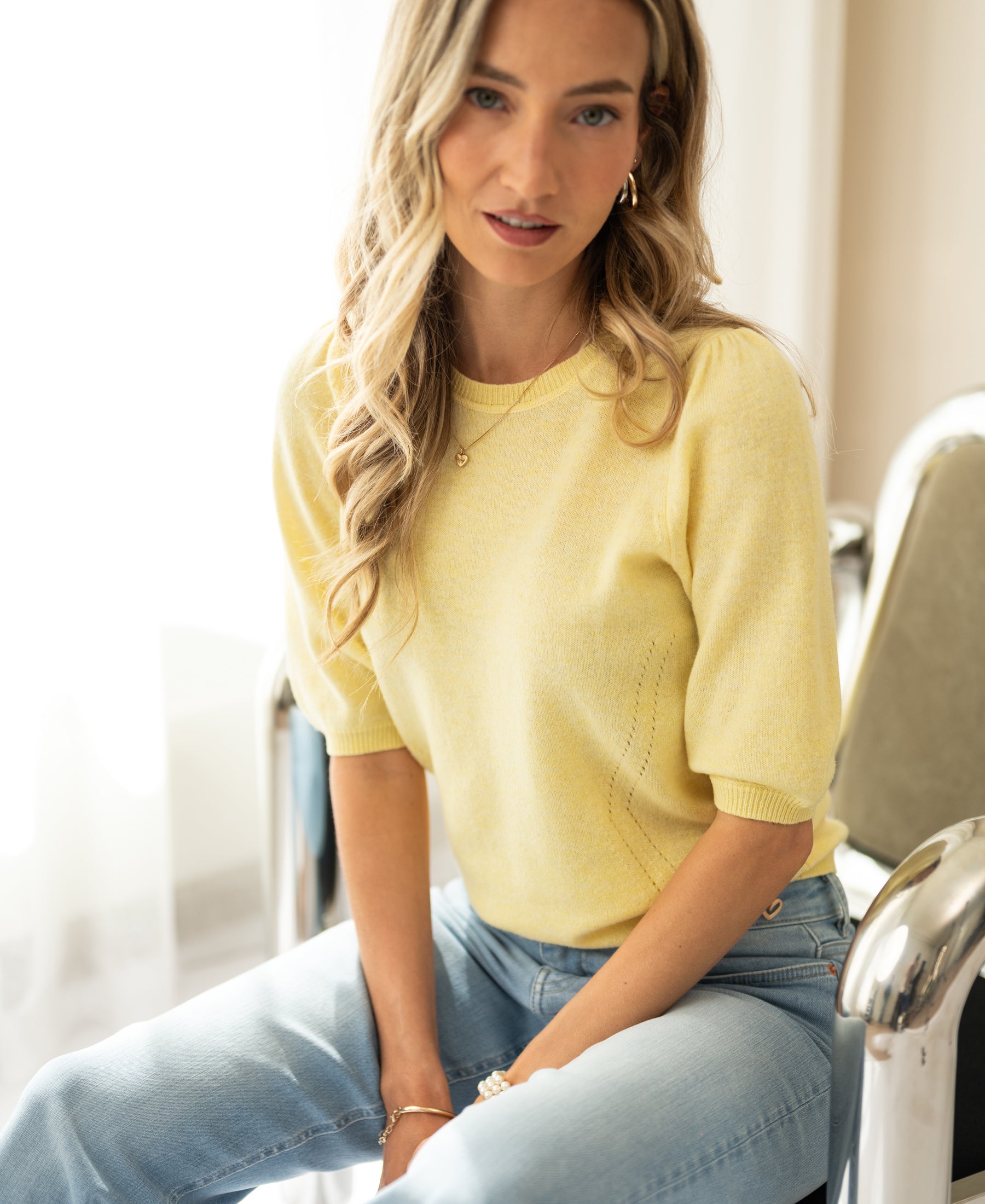 Sweater LA BLANCHE Citron Pressé