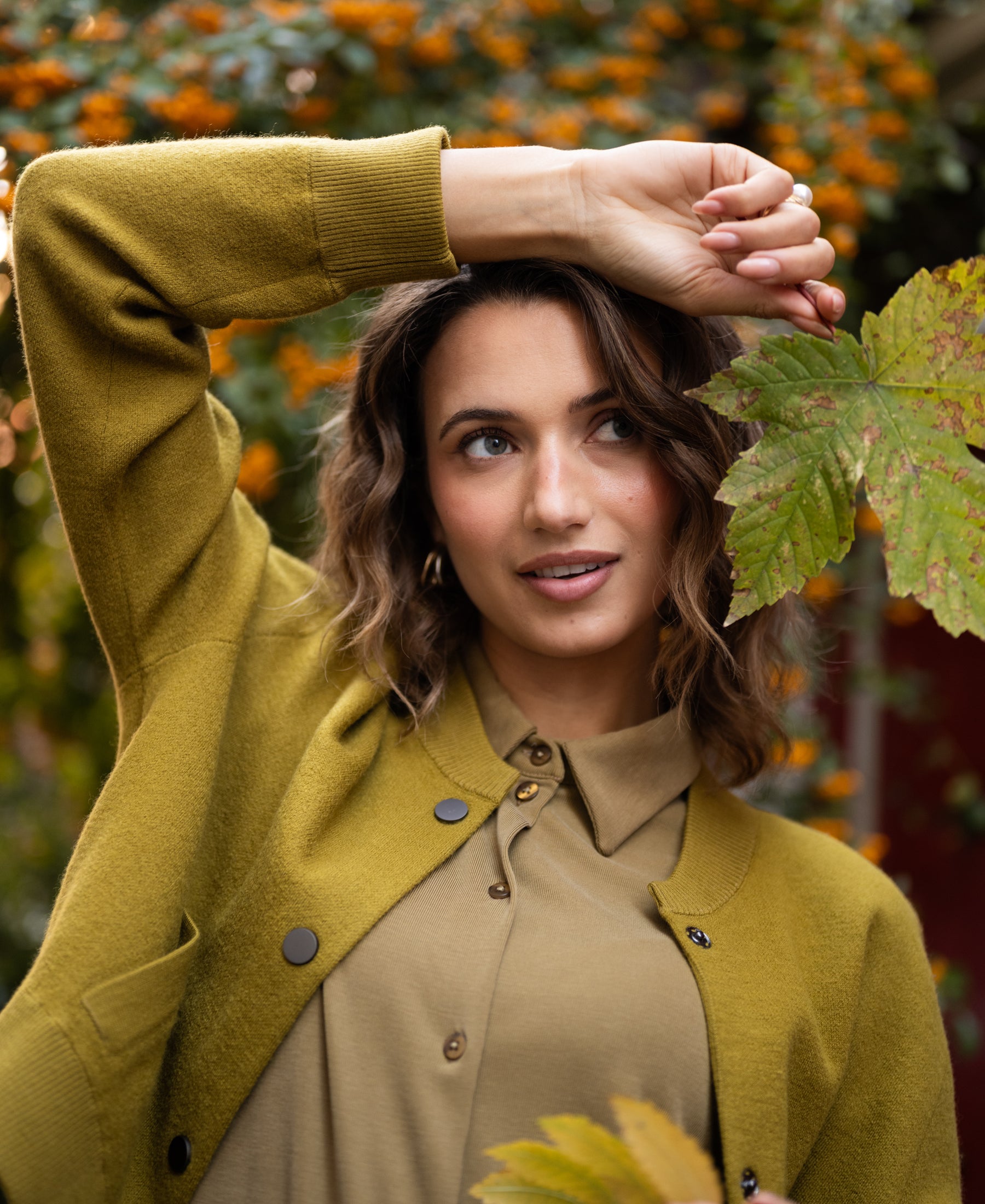 Jersey blouse MASON Olive