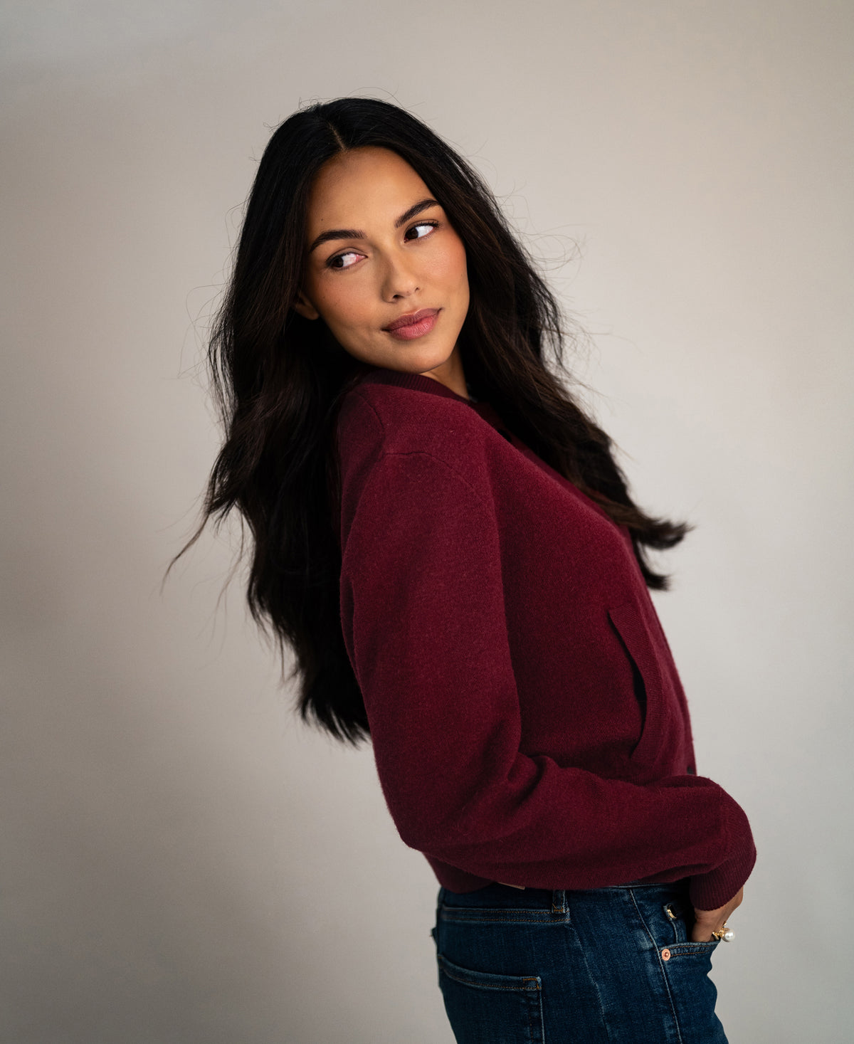 Bomber Jacket LA BOMBA Dark Red