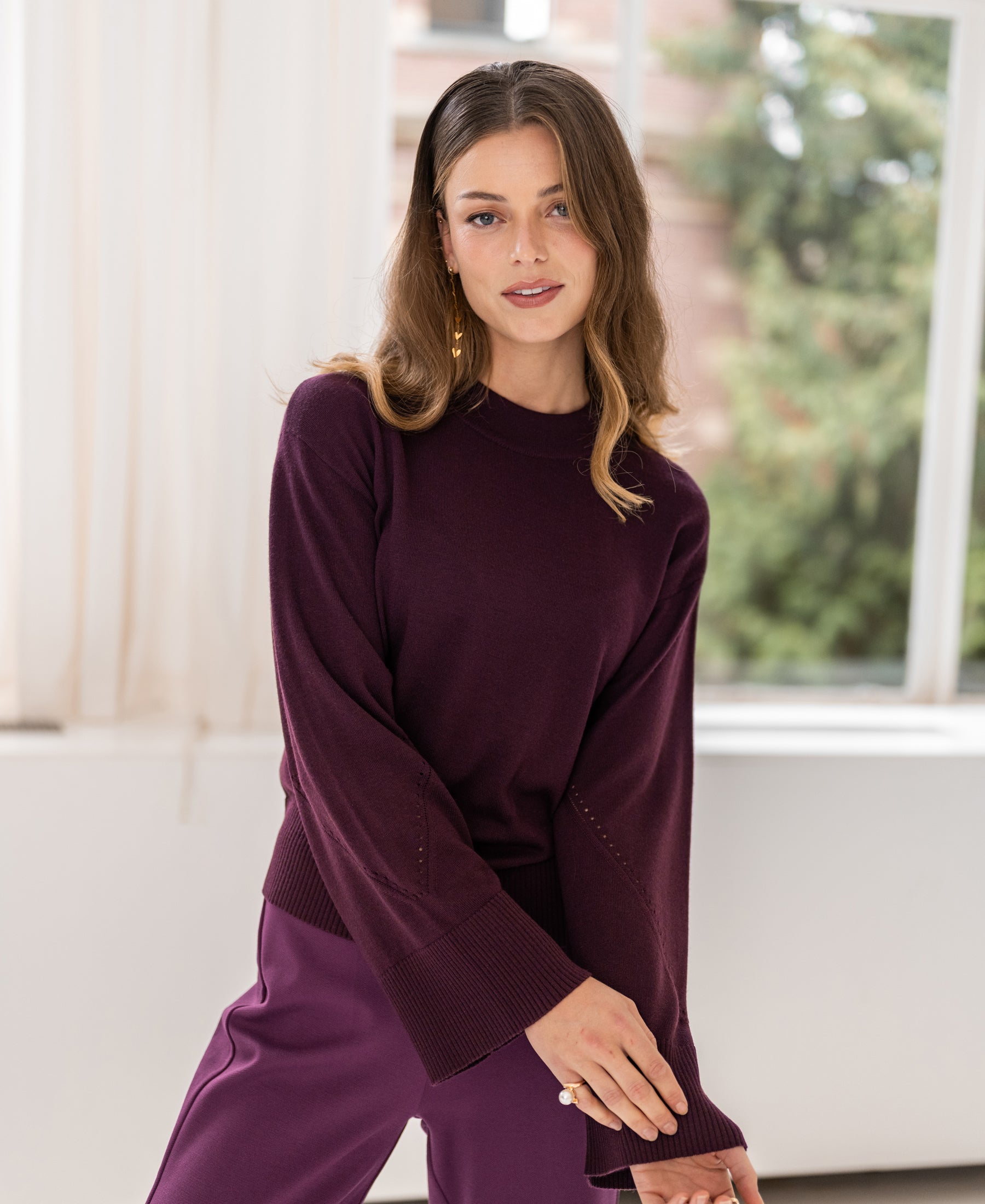 Rollkragenpullover LA BOULE Bordeaux