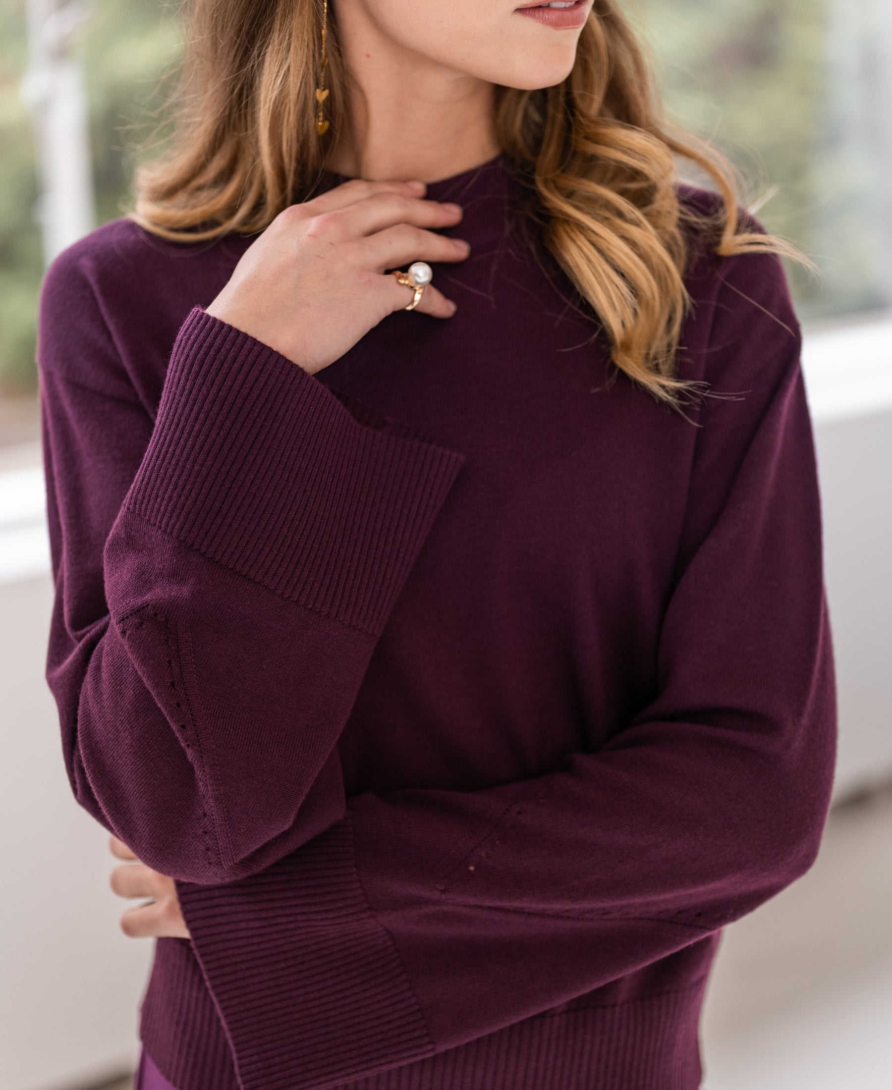 Rollkragenpullover LA BOULE Bordeaux