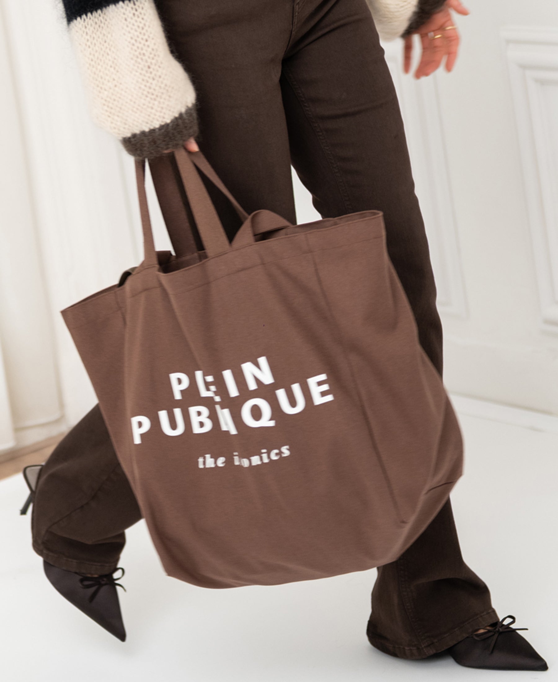 Tragetasche aus Canvas LE SAC Braun