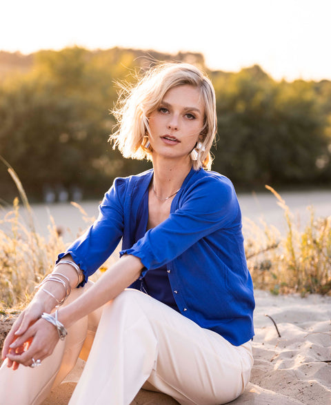 Cardigan LA LUCIA Cobalt