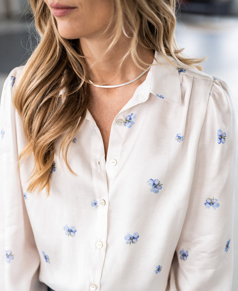 Blouse LA ROSA met bloemetjes