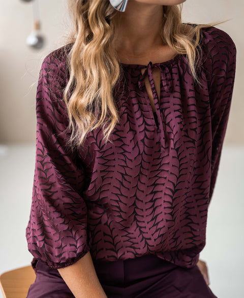 Blouse L'INEZ Bordeaux