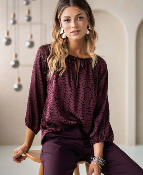 Blouse L'INEZ Bordeaux