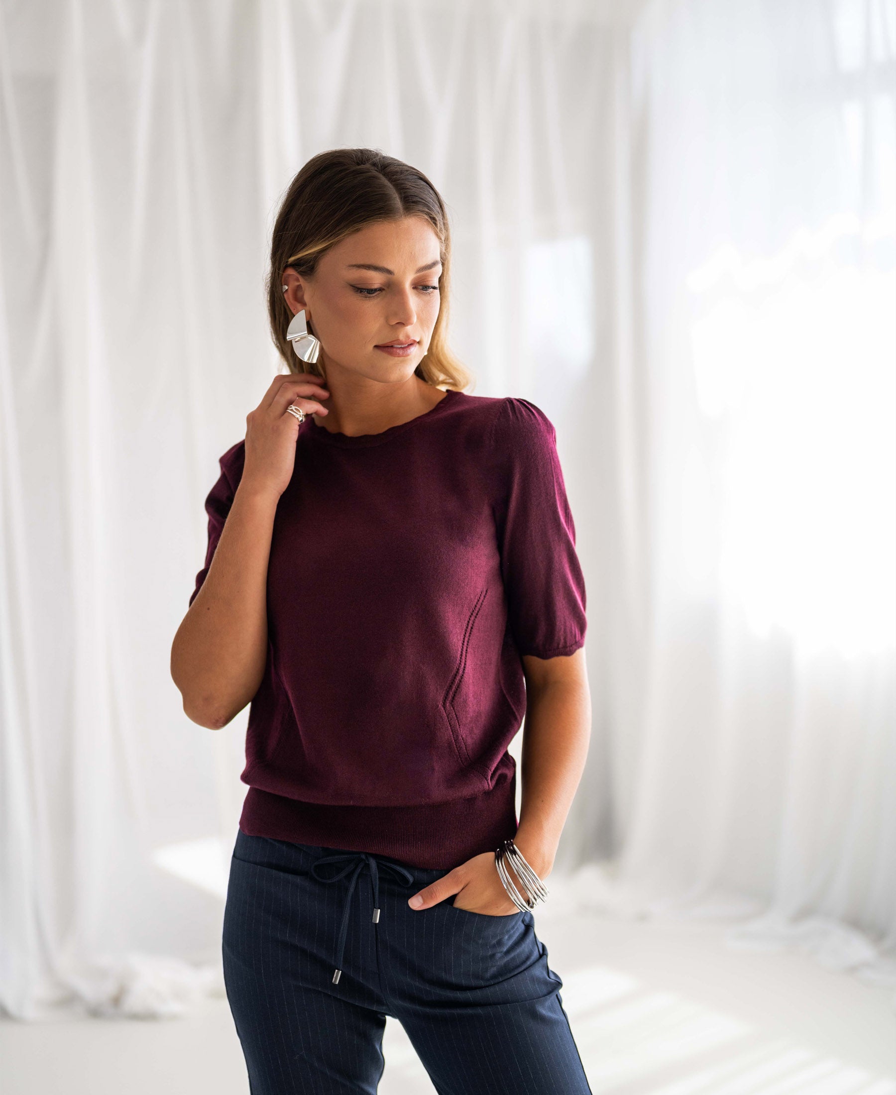 Sweater LA LUNDI Bordeaux