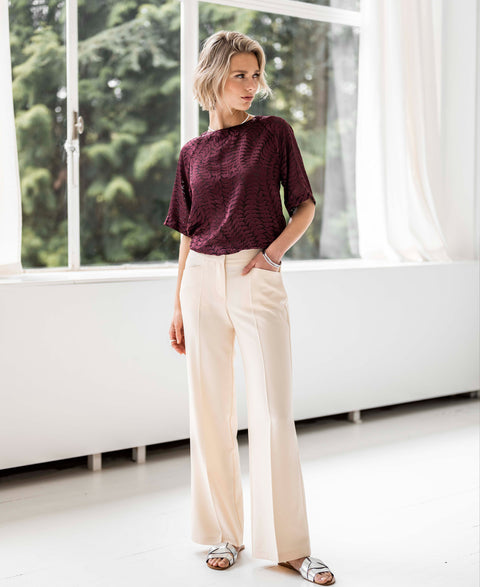 Blouse top LA CHARLOTTE Bordeaux