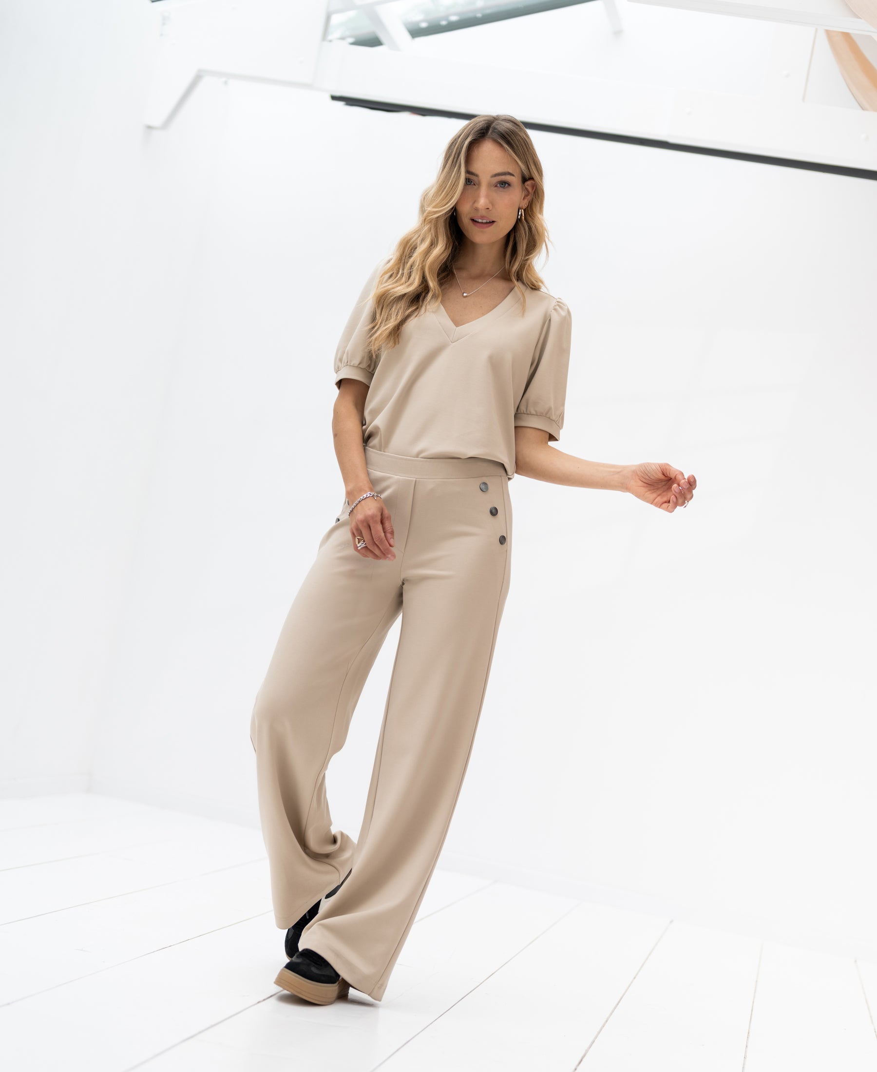 Travel trousers LA NOAN Sand