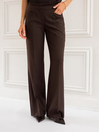 Wide leg pants LE CENTRE Brown