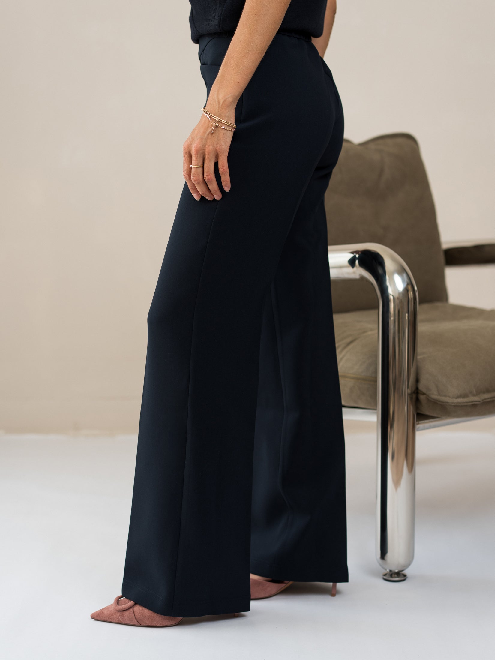 Pantalon LE CENTRE Donkerblauw