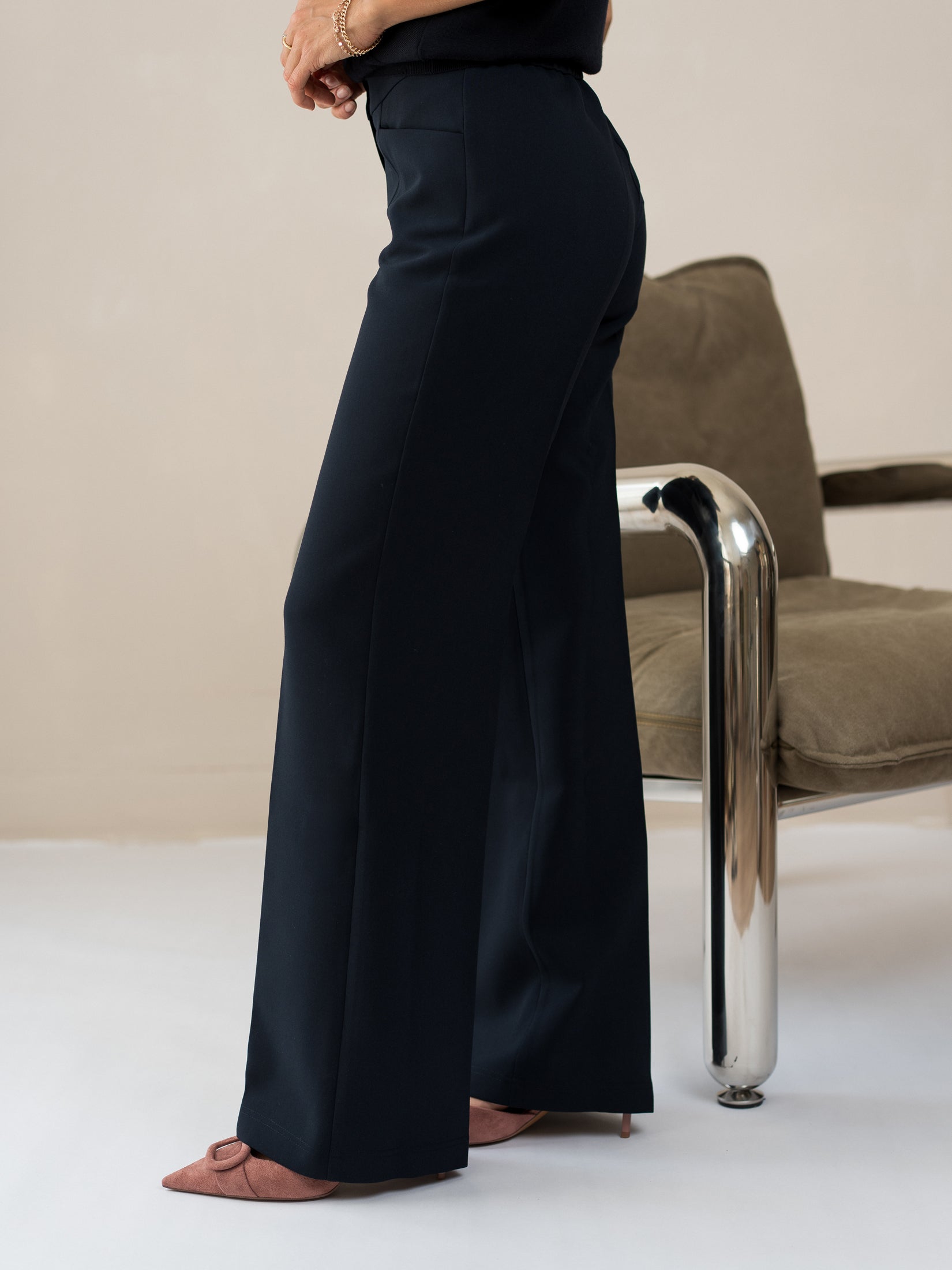 Pantalon LE CENTRE Donkerblauw