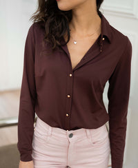 Reisebluse LA CHERISE Braun