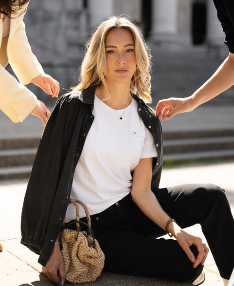 Tencel jeansblouse LA RIVA Charcoal