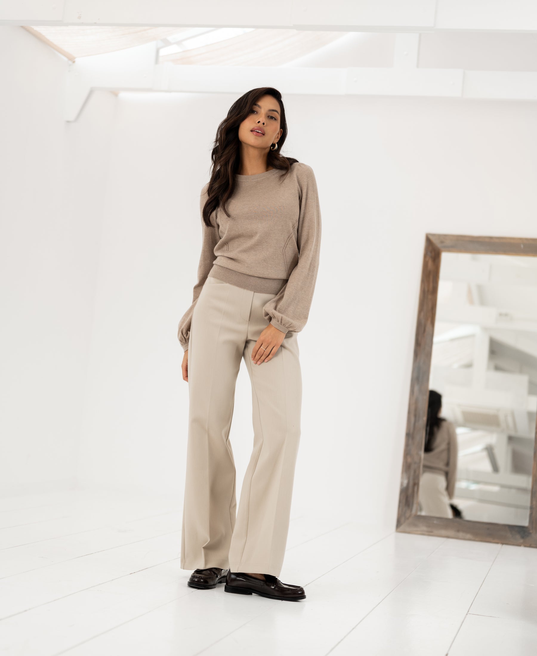 Pantalon wijde pijp LE CENTRE Kitt