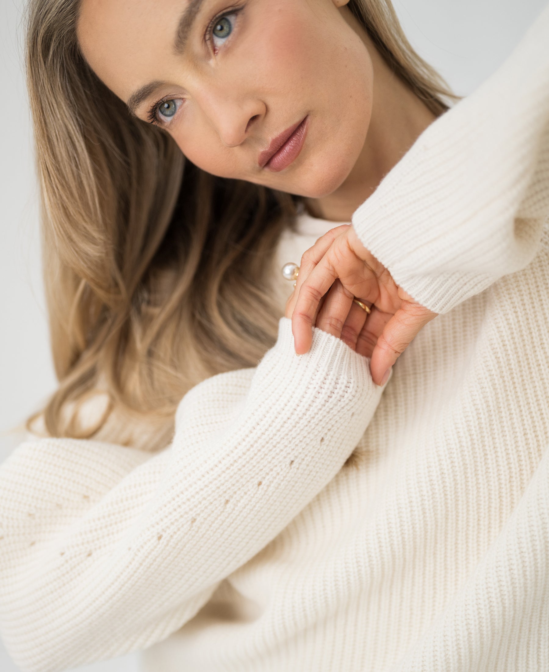 Merino wool sweater LE DIJON Ivory