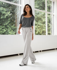 Travel pantalon LA NOAN Zilvergrijs