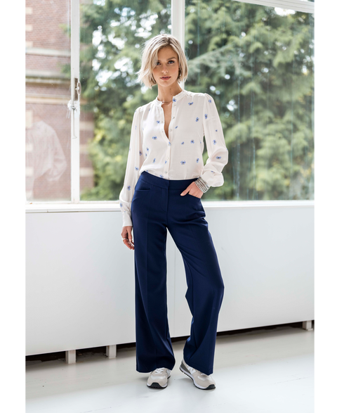 Blouse LA PAZ with flowers