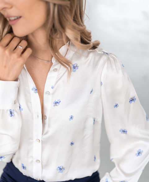 Blouse LA PAZ with flowers