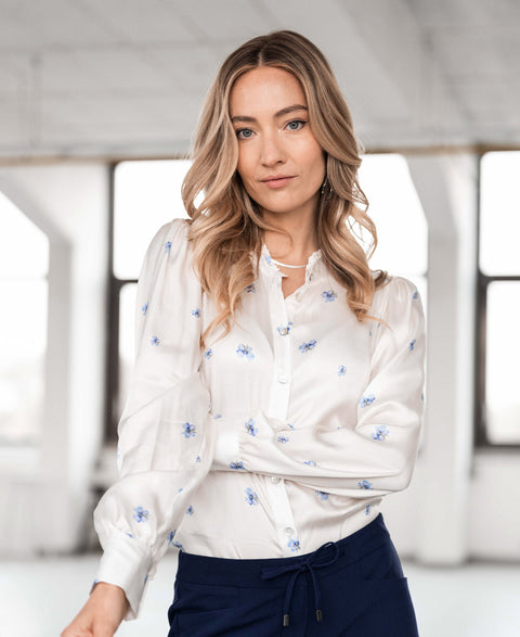 Blouse LA PAZ with flowers