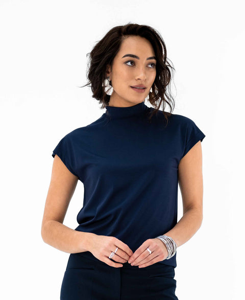 Travel top LA ROMY Donkerblauw