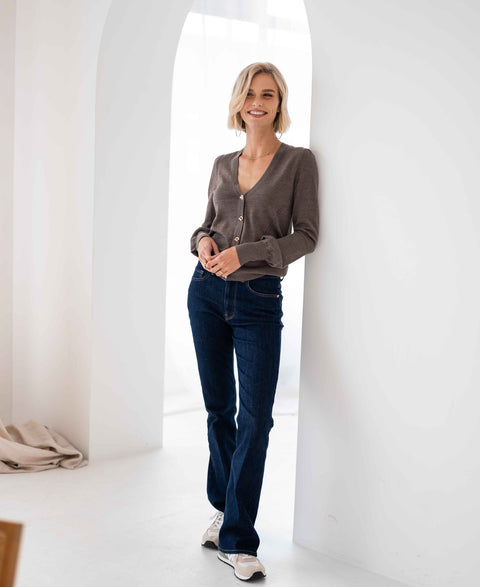 Vestje LE MARDI Dark sand-goud