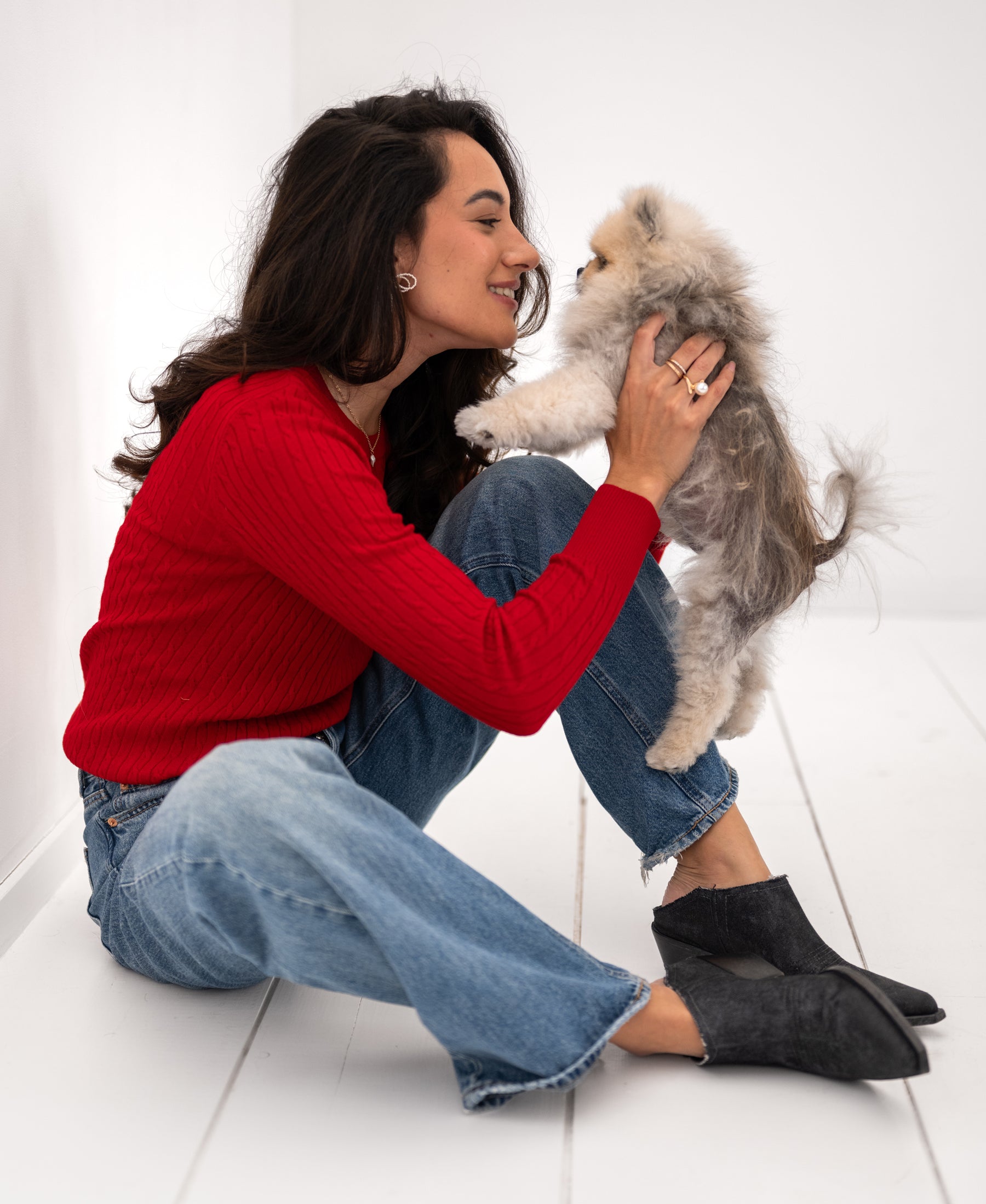 Kabelpullover ETHAN Rot