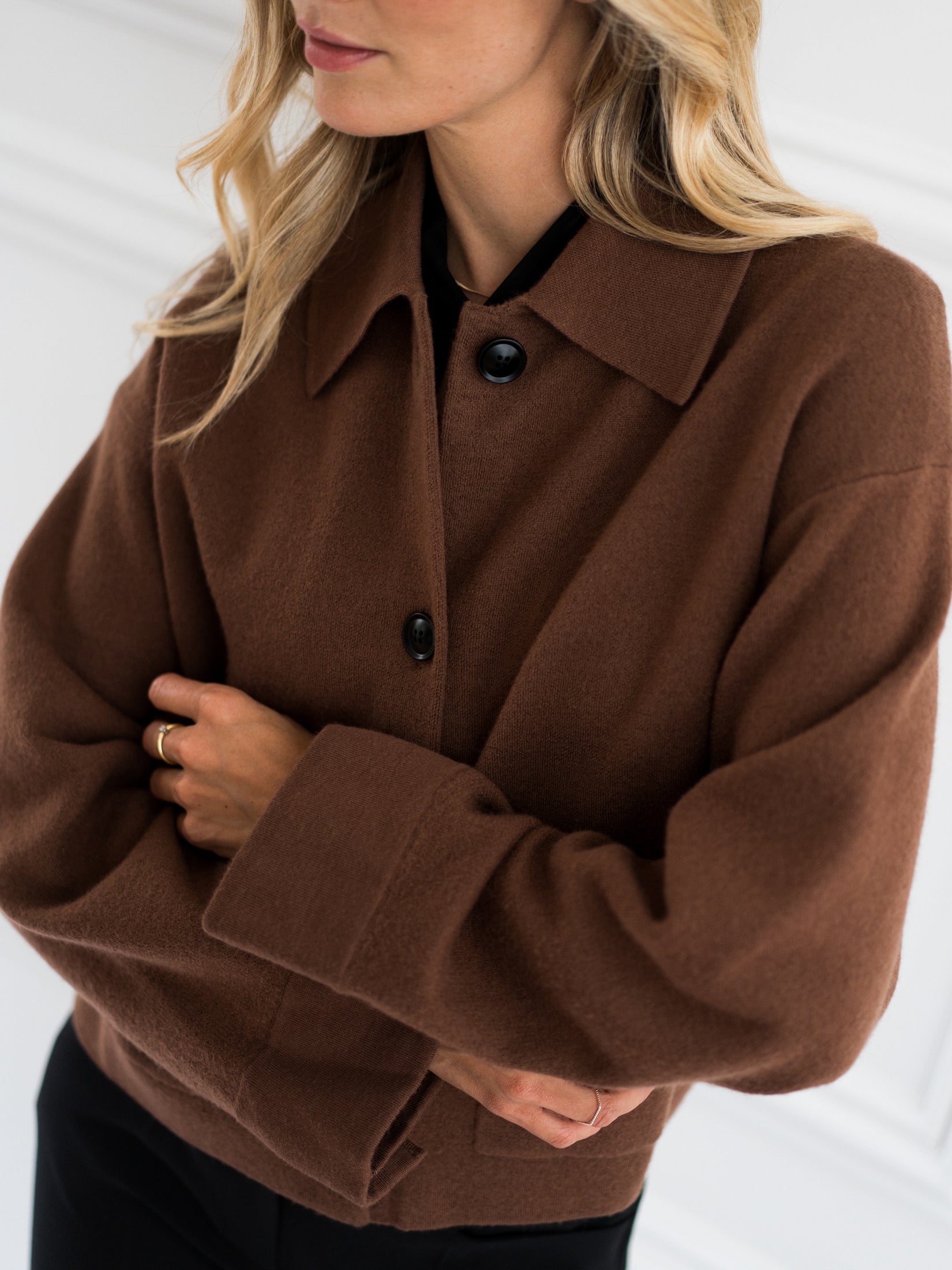 Wolljacke LA FAYE Braun