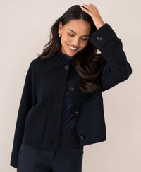 Merino wool jacket LA FAYE Dark Blue