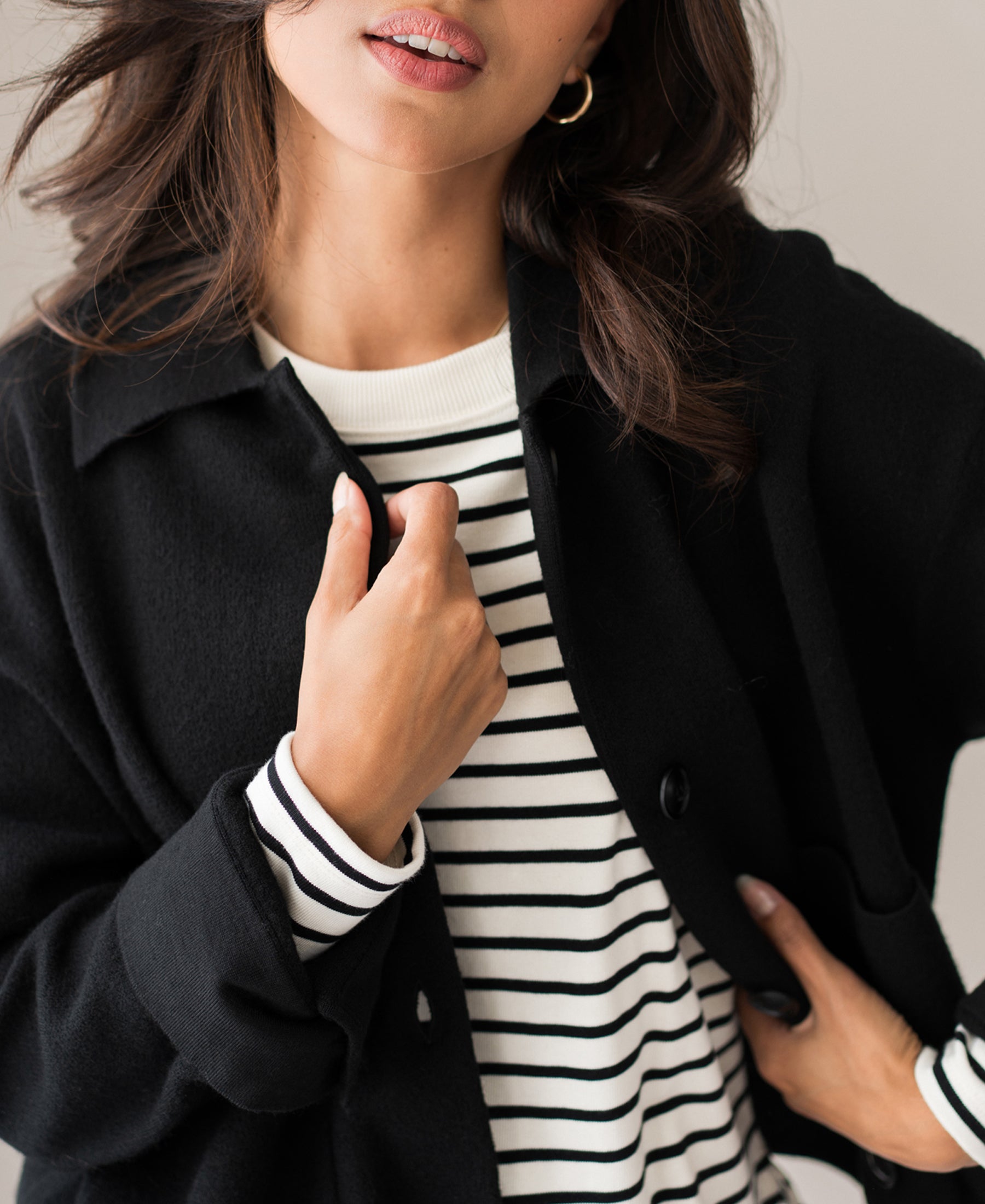 Breton striped shirt LA BRETONNE Ivory-black