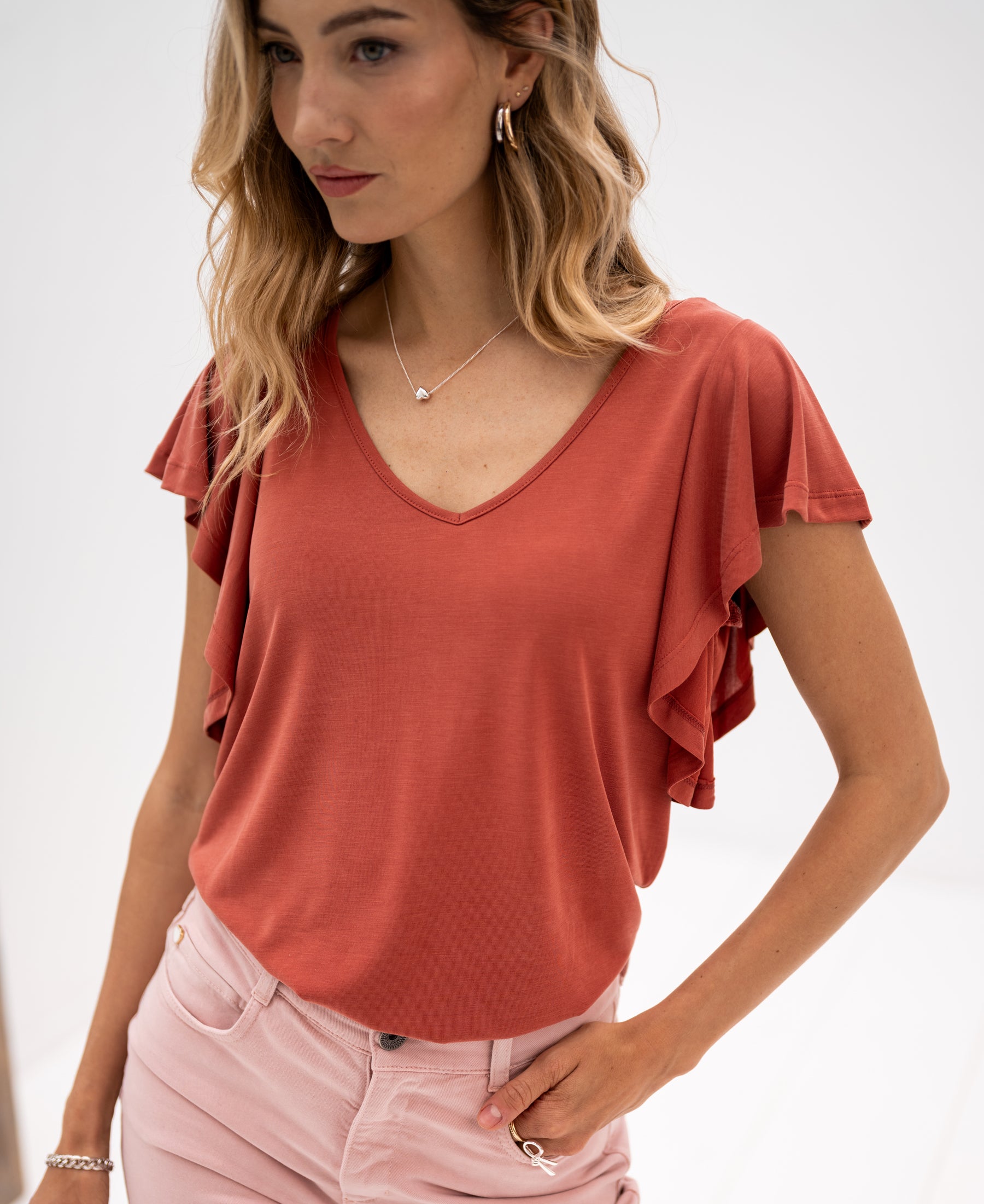 Two-way top LA FIORA Terra