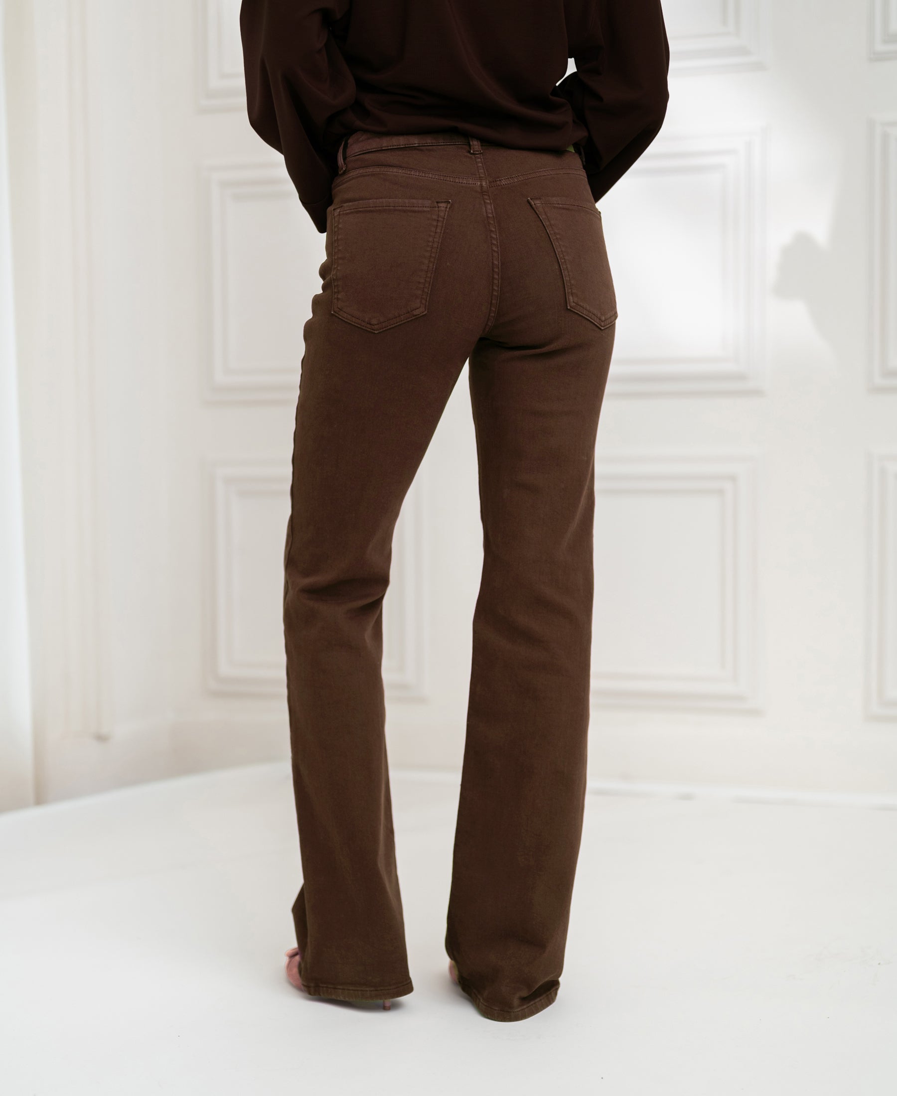 Jeans LES FLARES Bruin