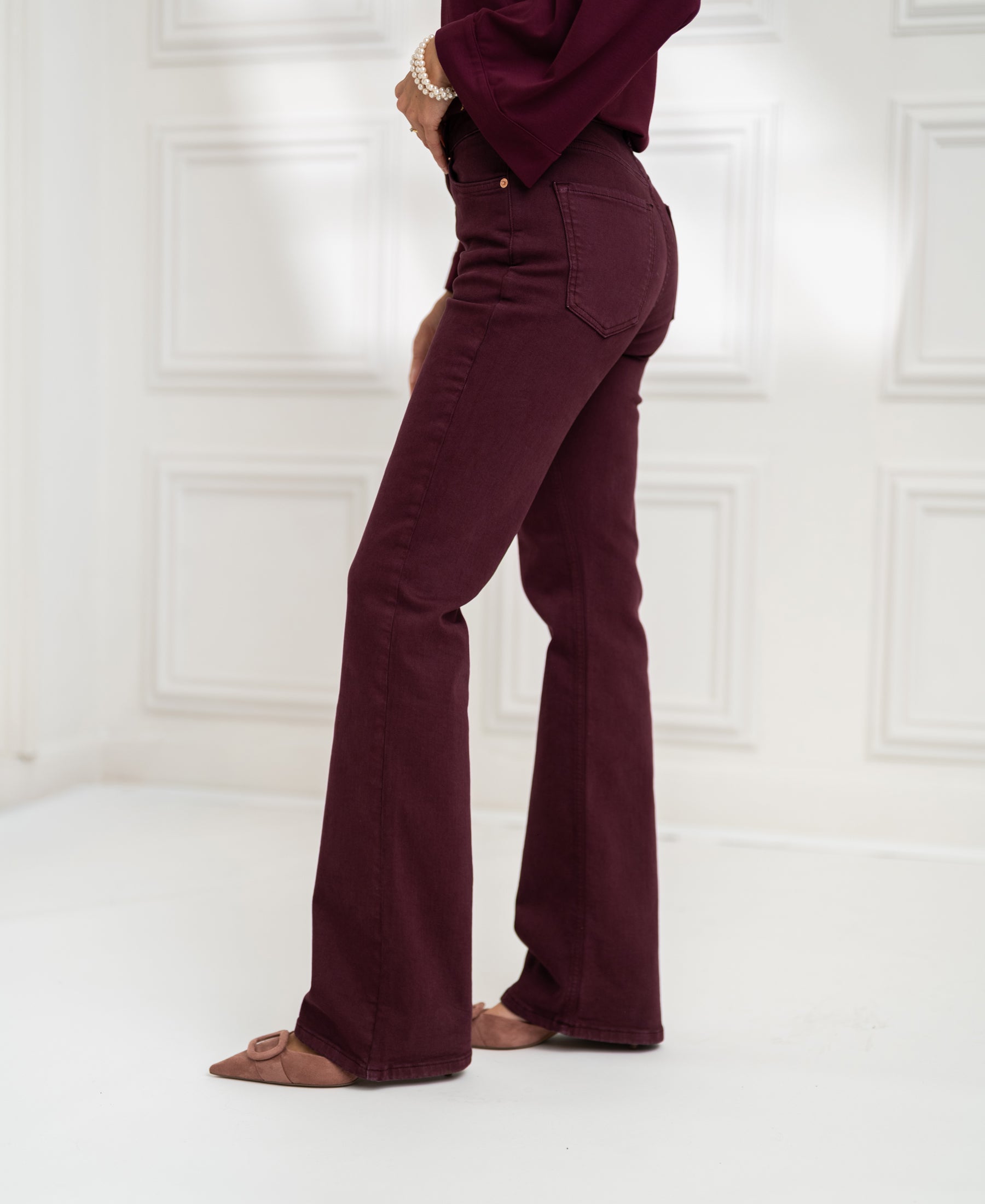Jeans LES FLARES Wine