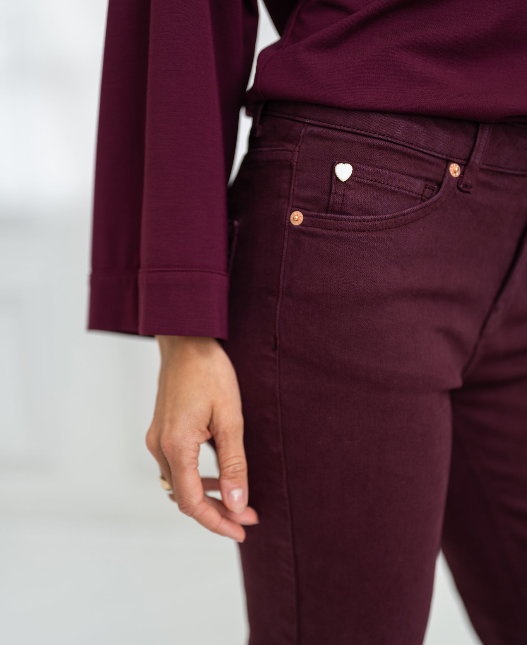 Jeans LES FLARES Wine