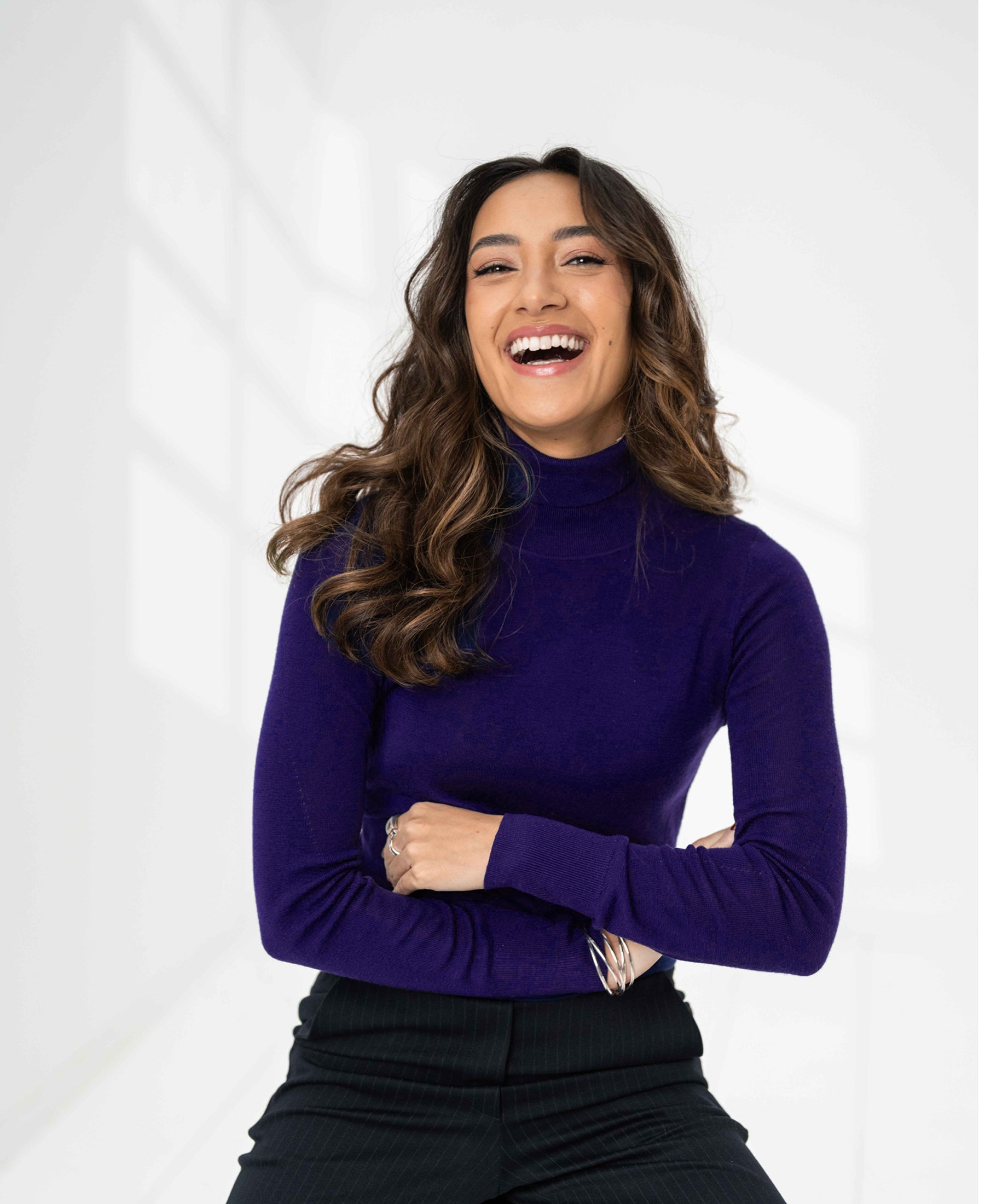 Merino wool turtleneck LA FORTE Royal blue