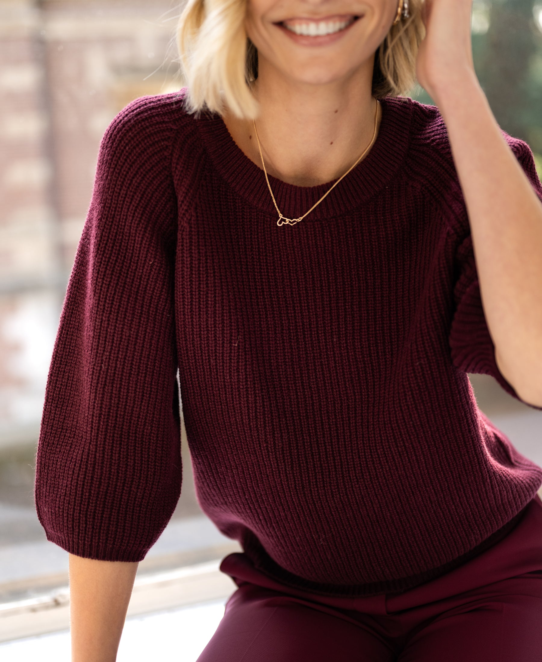 Sweater LA FRAMBOISE Wine