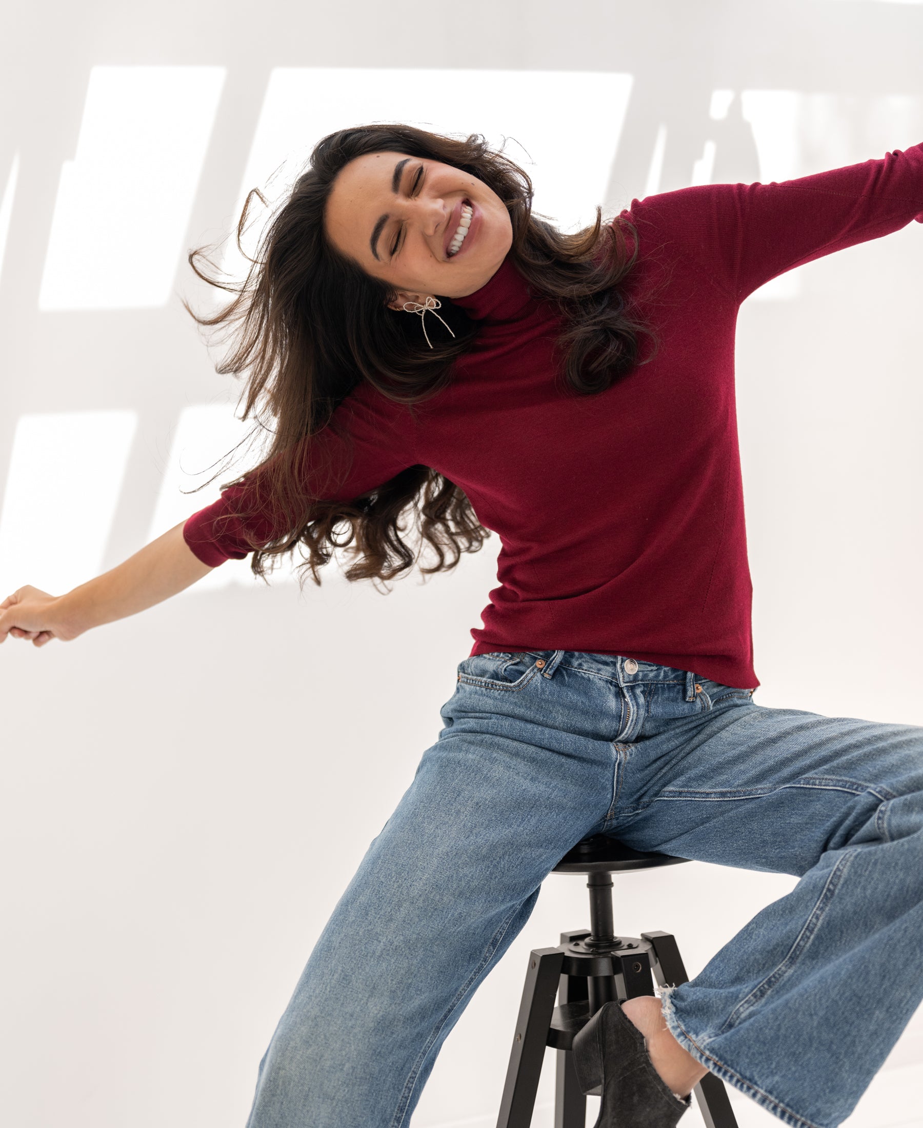 Turtleneck LE FABIAN Dark Red