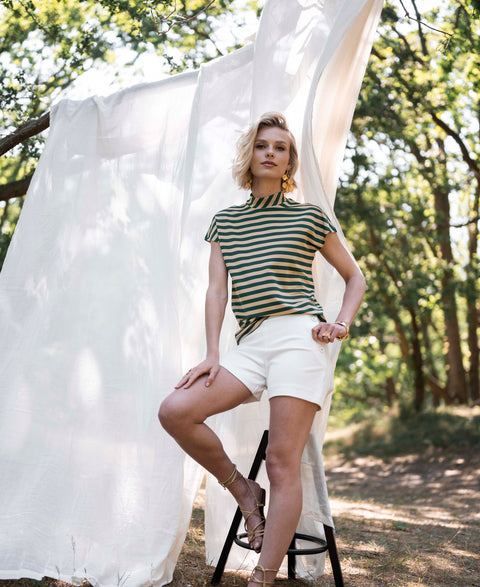 Travel top LA ROMY Green-sand