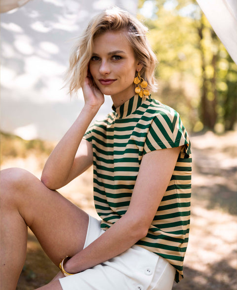 Travel top LA ROMY Green-sand