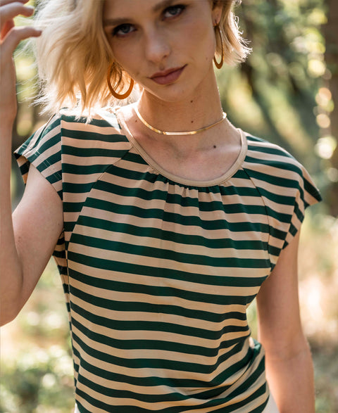 Travel top LA CLAIRE Green-sand