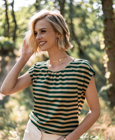 Travel top LA CLAIRE Green-sand