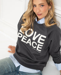 Sweater LA HARPER Charcoal - LOVE PEACE