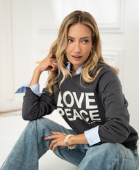 Sweater LA HARPER Charcoal - LOVE PEACE