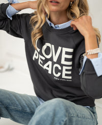 Sweater LA HARPER Charcoal - LOVE PEACE
